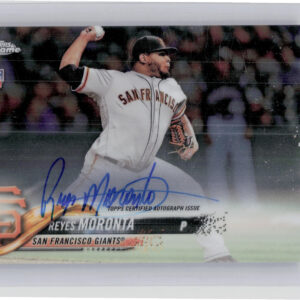 2018 Topps Chrome Reyes Moronta AU #RA-RMO Giants Rookie Autographs