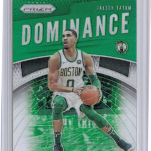 2019-20 Panini Prizm Jayson Tatum #13 Celtics Dominance Green