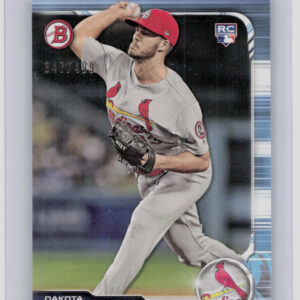 2019 Bowman Dakota Hudson Sky Blue SN499 #73 Cardinals