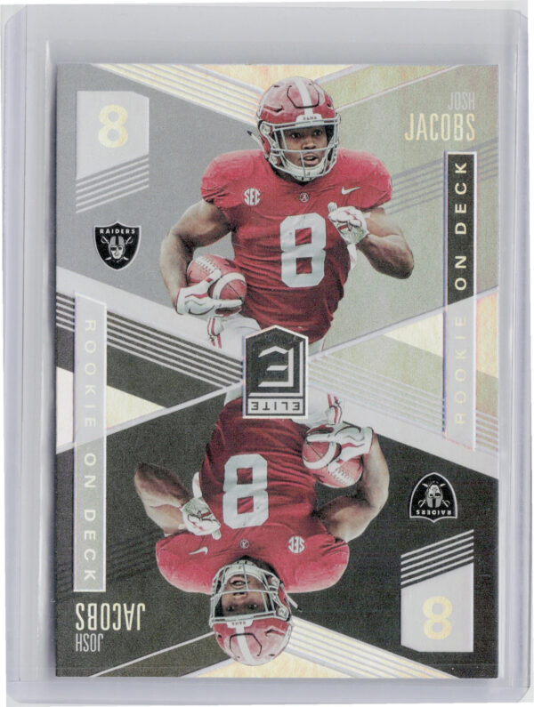 2019 Donruss Elite Josh Jacobs #RD-8 Raiders Rookie on Deck
