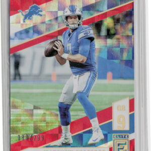 2019 Donruss Elite Matthew Stafford Red SN299 #31 Lions