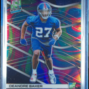 2019 Panini Spectra Deandre Baker Neon Marble SN4 #166 Giants