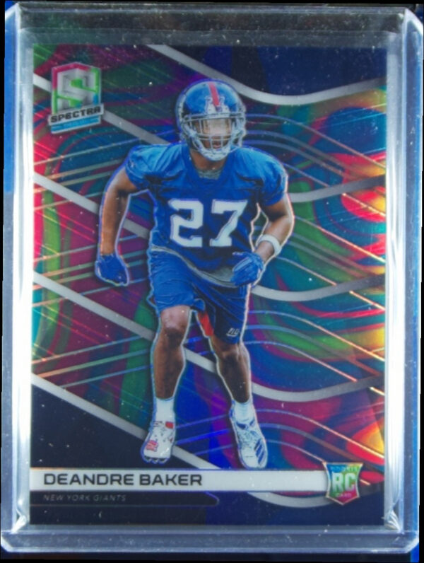 2019 Panini Spectra Deandre Baker Neon Marble SN4 #166 Giants