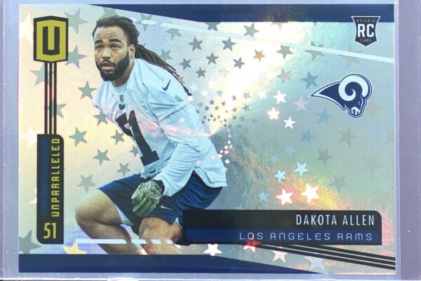 2019 Panini Unparalleled Dakota Allen Astral /200 RC #285 Rams