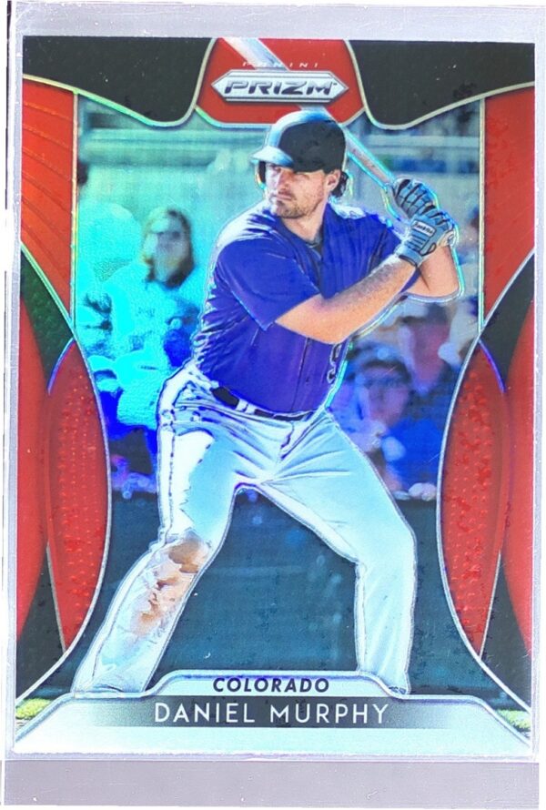 2019 Prizm Daniel Murphy Red #243 Rockies