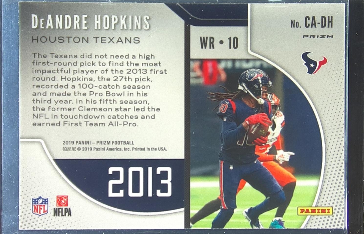 2019 Prizm DeAndre Hopkins #CA-DH Texans Class Acts - Image 3