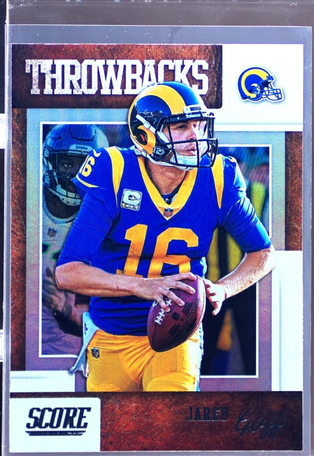 2019 Score Jared Goff #T-8 Rams Throwbacks