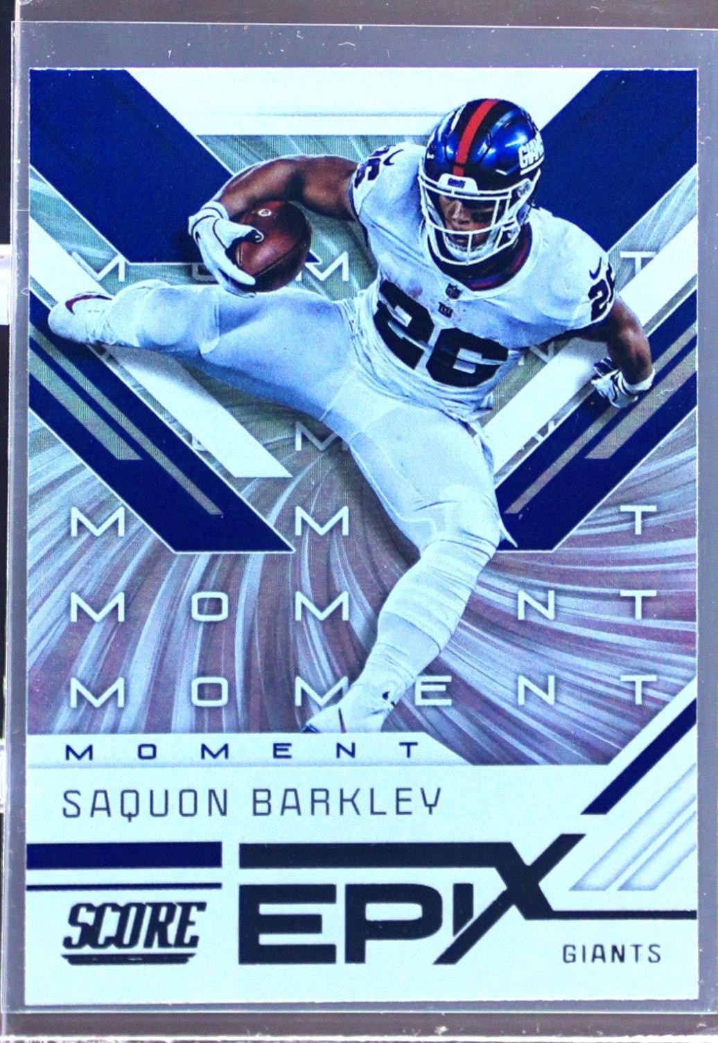 2019 Score Saquon Barkley #EM-8 Giants Epix Moment