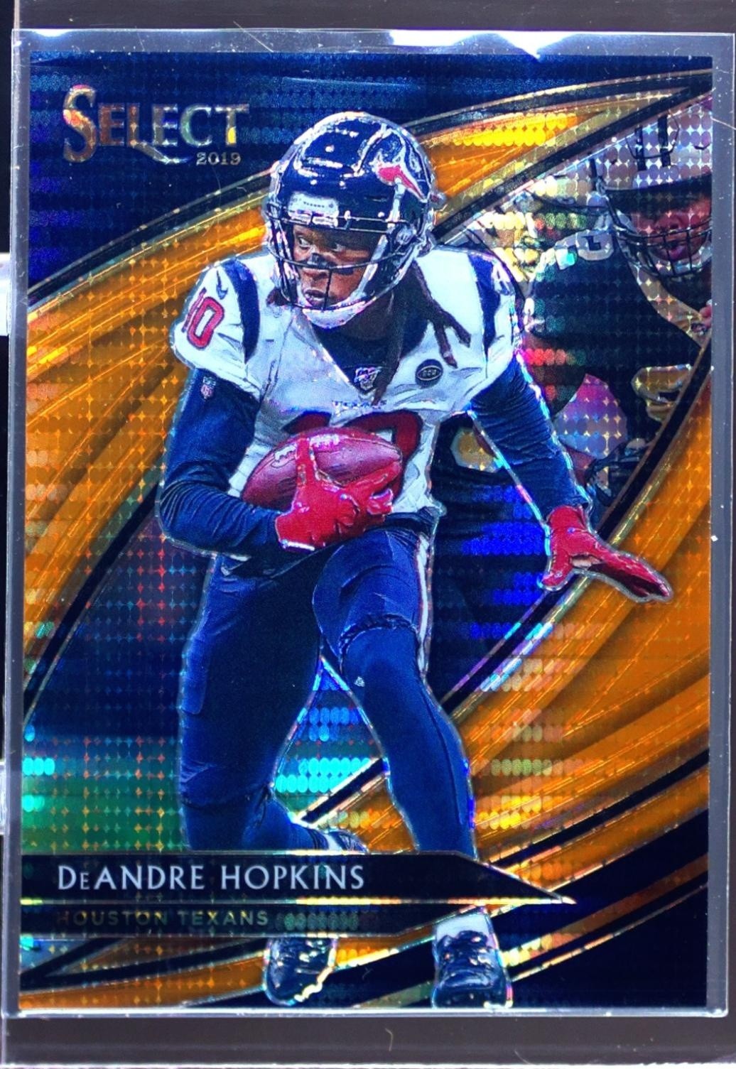 2019 Select DeAndre Hopkins Neon Orange Pulsar Prizm /11 #264 Texans