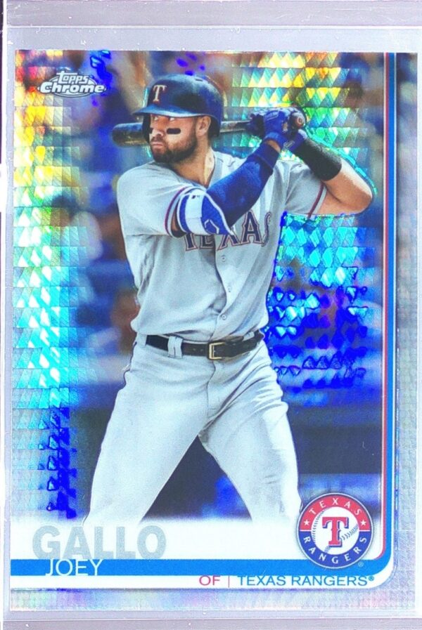 2019 Topps Chrome Joey Gallo Prism Refractor #38 Rangers