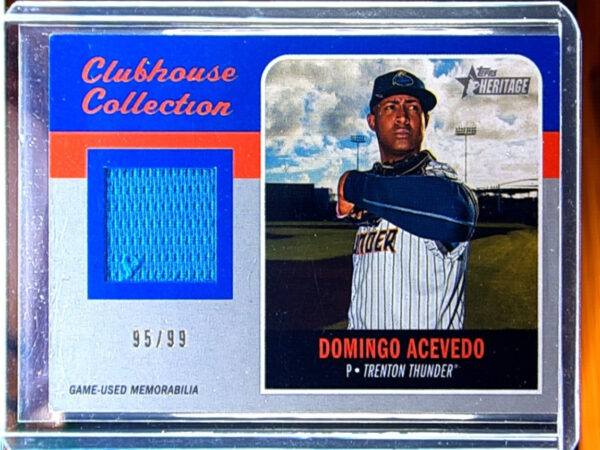 2019 Topps Heritage Minor League Domingo Acevedo SN99 MEM #CCR-DA Thunder Clubho