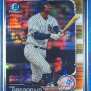 2019 Topps NSCC Bowman Chrome National Convention Didi Gregorius Gold Refractor