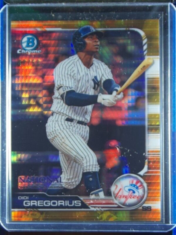 2019 Topps NSCC Bowman Chrome National Convention Didi Gregorius Gold Refractor