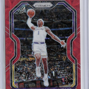 2020-21 Panini Prizm Kentavious Caldwell-Pope Choice Red Prizms SN88 #77 Lakers