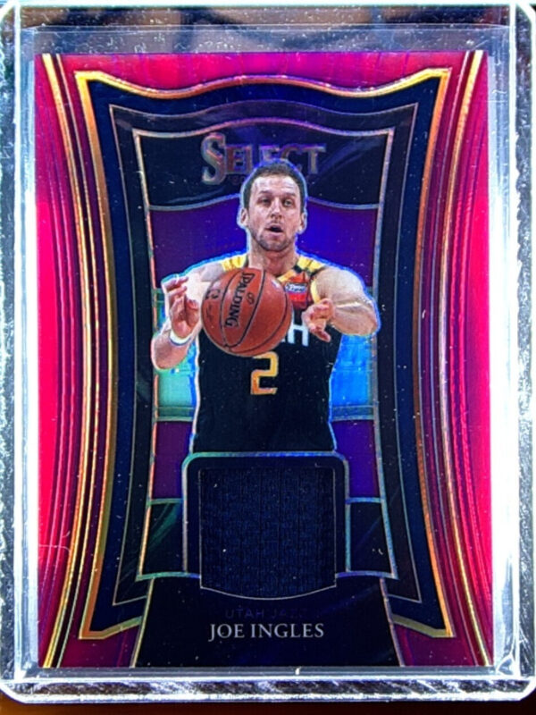 2020-21 Panini Select Joe Ingles SN99 MEM #SS-JGL Jazz Selective Swatches Purple