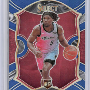 2020-21 Panini Select Precious Achiuwa Blue Prizms #80 Heat