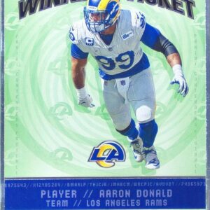 2020 Contenders Aaron Donald #WT10 Rams Winning Ticket
