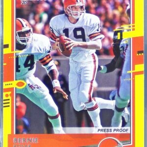 2020 Donruss Bernie Kosar Press Proof Yellow #77 Browns
