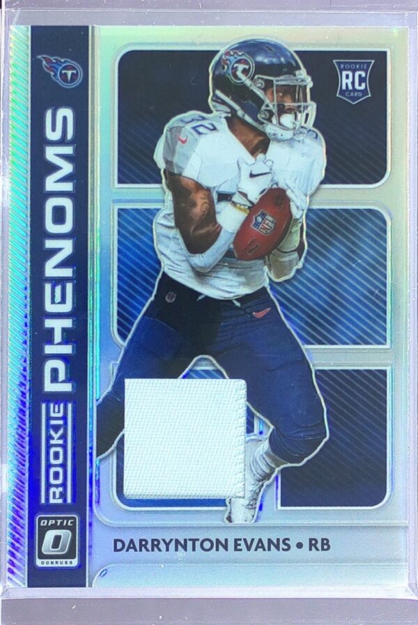 2020 Donruss Optic Darrynton Evans JSY RC #RP-33 Titans Rookie Phenoms