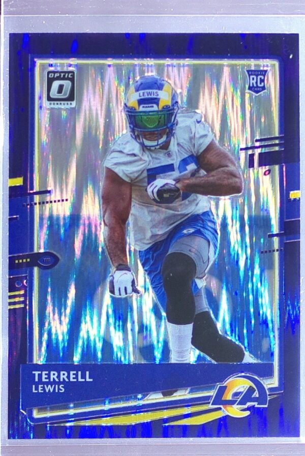 2020 Donruss Optic Terrell Lewis Purple Shock RC #141 Rams
