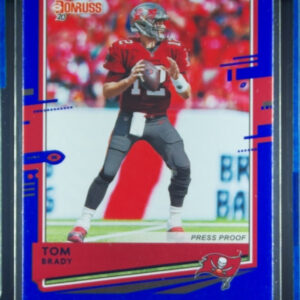2020 Donruss Tom Brady Press Proof Blue #230 Buccaneers