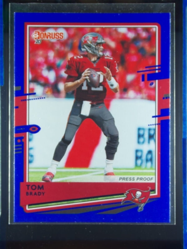 2020 Donruss Tom Brady Press Proof Blue #230 Buccaneers