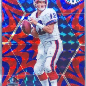 2020 Mosaic Jim Kelly Hall of Fame Prizm Reactive Blue #295 Bills