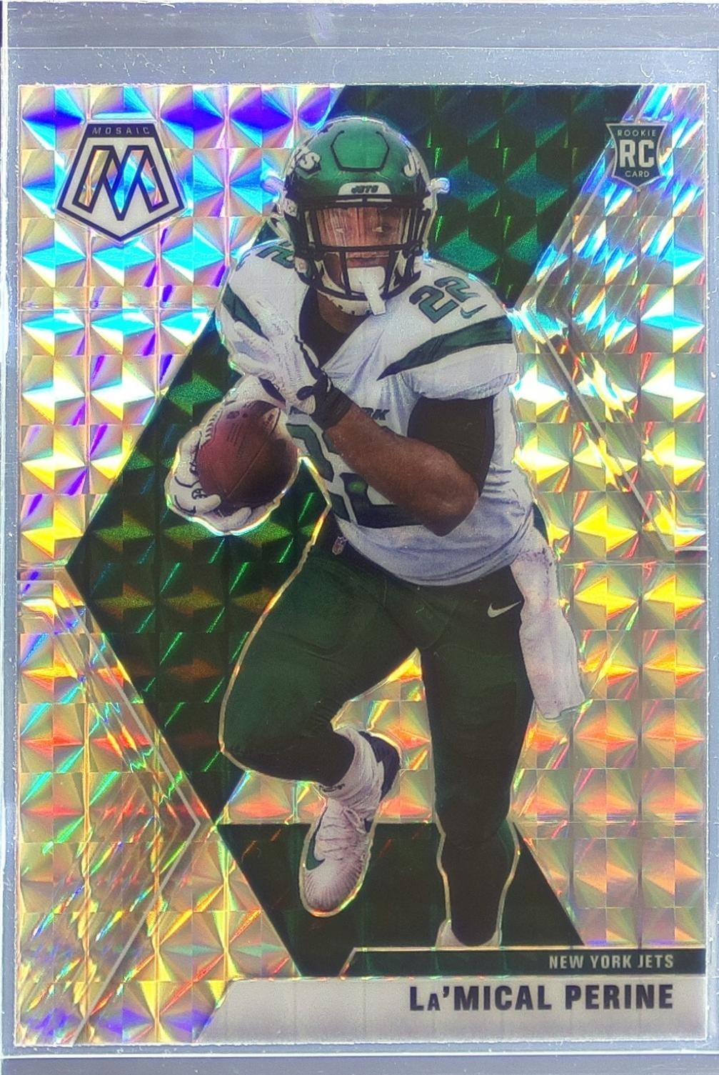 2020 Mosaic La'Mical Perine Prizm RC #235 Jets