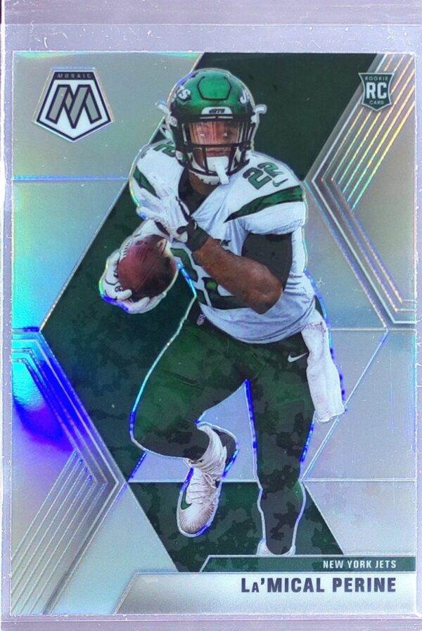2020 Mosaic La'Mical Perine Prizm Silver RC #235 Jets