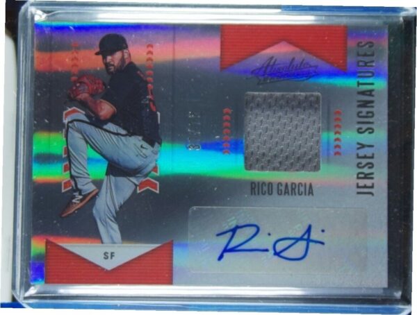 2020 Panini Absolute Rico Garcia AU MEM SN75 #AJS-RG Giants Absolute Jersey Sign
