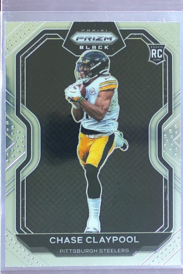 2020 Panini Chronicles Chase Claypool RC #PB-13 Steelers Prizm Black