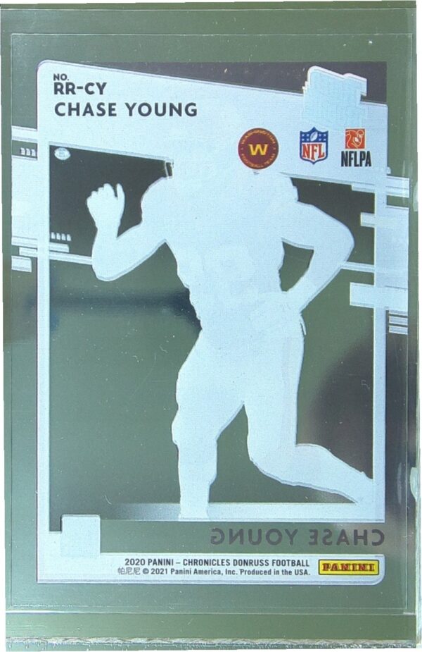 2020 Panini Chronicles Chase Young RC #RR-CY Team Clearly Donruss Rated Rookies - Image 3