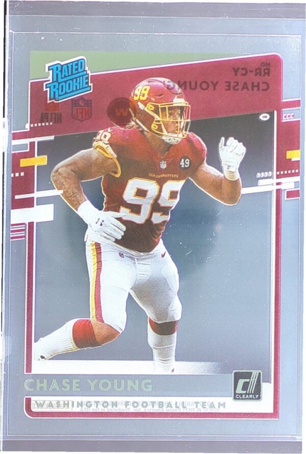 2020 Panini Chronicles Chase Young RC #RR-CY Team Clearly Donruss Rated Rookies