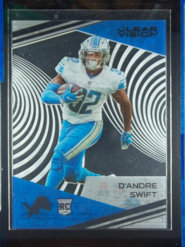 2020 Panini Chronicles D'Andre Swift #CV-9 Lions Clear Vision Rookies