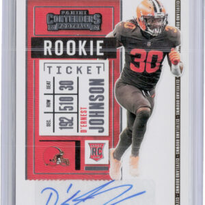 2020 Panini Contenders D'Ernest Johnson AU RC #300 Browns