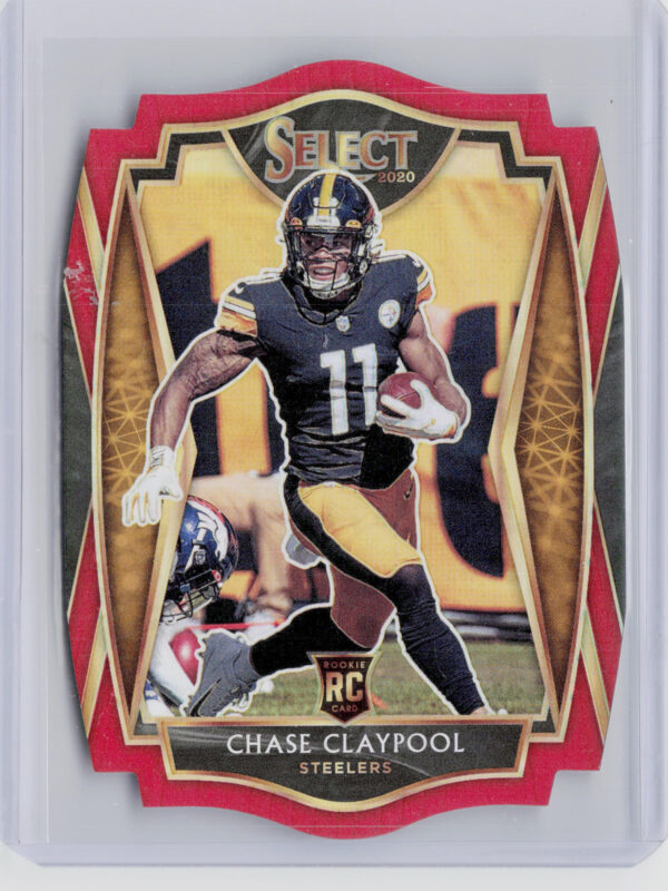 2020 Panini Select Chase Claypool Red Prizm Die Cut #170 Steelers
