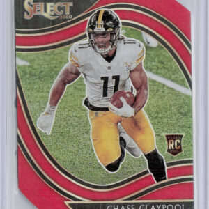 2020 Panini Select Chase Claypool Red Prizm Die Cut #370 Steelers