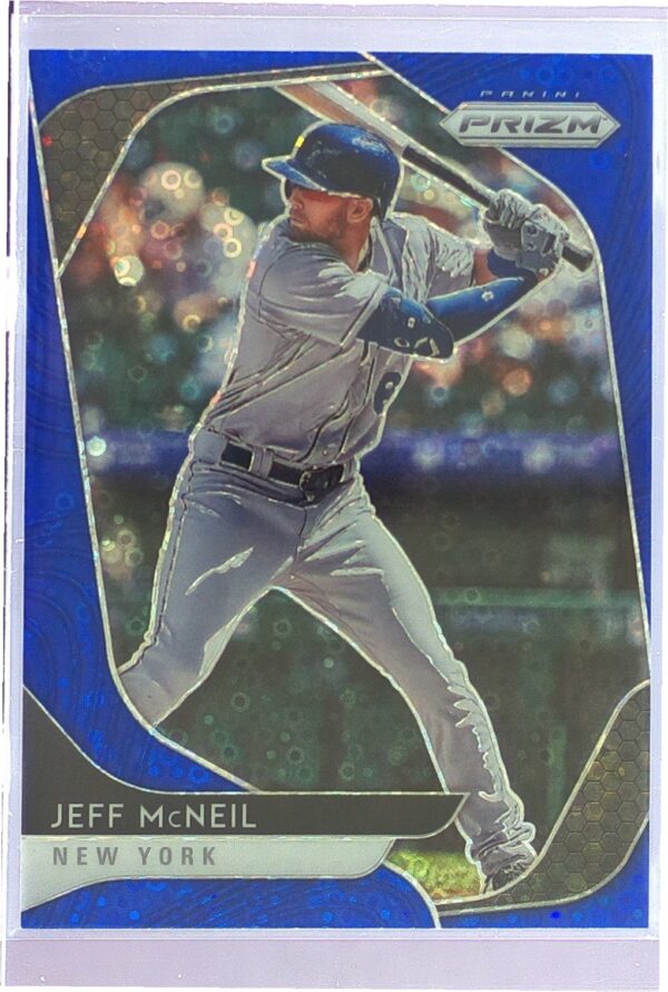 2020 Prizm Jeff McNeil Blue Donut Circles Prizm /199 #158 Mets