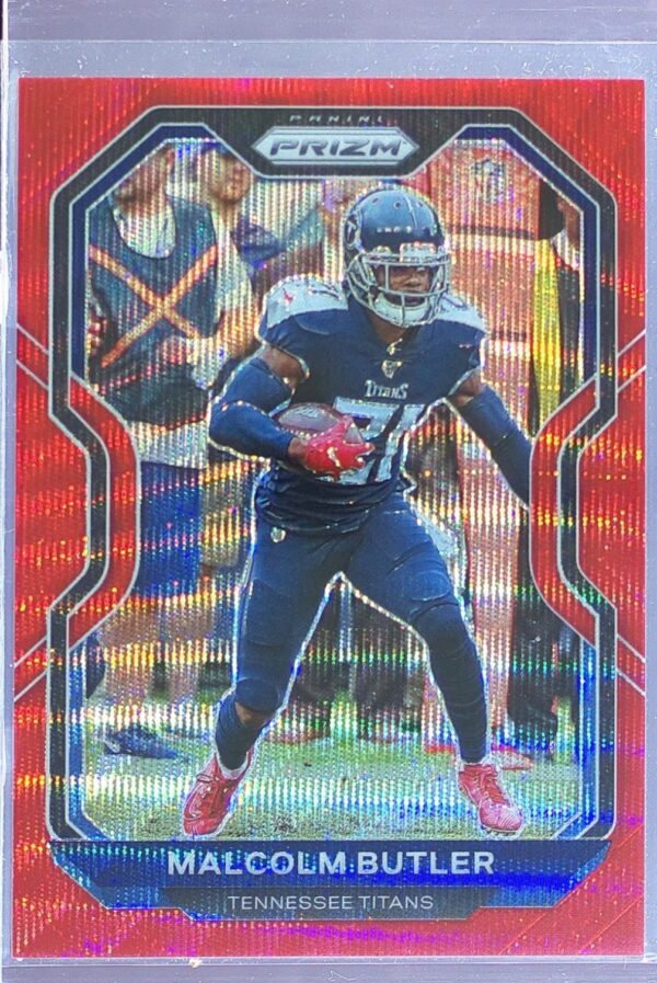 2020 Prizm Malcolm Butler Prizm Red Wave /149 #106 Titans