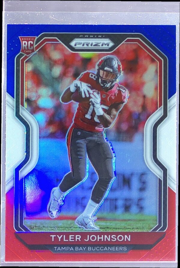 2020 Prizm Tyler Johnson Prizm Red White and Blue RC #321 Buccaneers