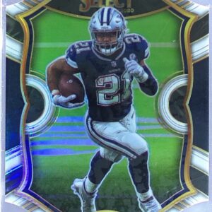 2020 Select Ezekiel Elliott White Prizm Die Cut #10 Cowboys