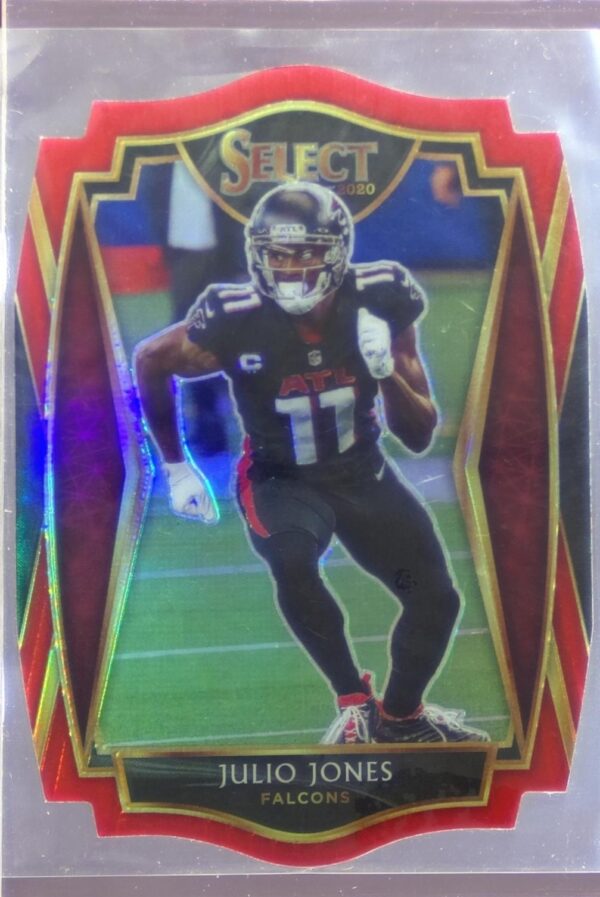 2020 Select Julio Jones Red Prizm Die Cut #105 Falcons