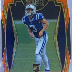 2020 Select Rodrigo Blankenship Orange Prizm Die Cut RC #175 Colts