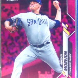 2020 Topps Chrome Adrian Morejon Pink Refractor #86 Padres