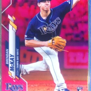 2020 Topps Chrome Brendan McKay Pink Refractor RC #8 Rays