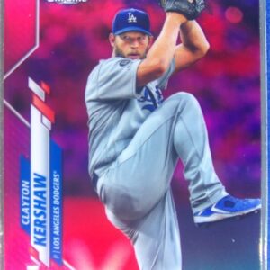 2020 Topps Chrome Clayton Kershaw Pink Refractor #122 Dodgers