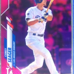 2020 Topps Chrome Corey Seager Pink Refractor #196 Dodgers