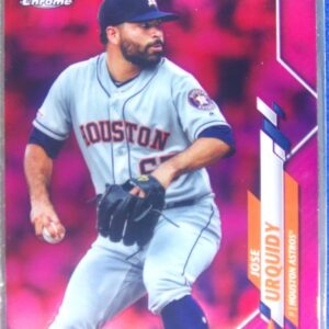 2020 Topps Chrome Jose Urquidy Pink Refractor #142 Astros