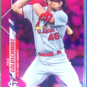 2020 Topps Chrome Paul Goldschmidt Pink Refractor #89 Cardinals