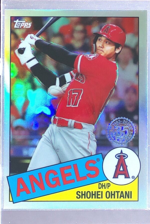 2020 Topps Chrome Shohei Ohtani #85TC-7 Angels 1985 35th Anniversary